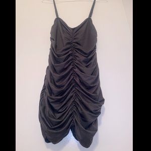 Black Ruched Dress